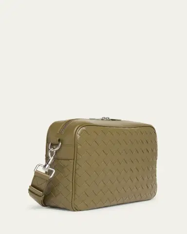 Bottega Veneta Men's Intrecciato Medium Crossbody Bag | Thumbnail 7