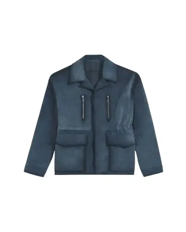 Berluti Men's Scritto-Undercollar Leather Jacket | Thumbnail 1 Berluti Men's Scritto-Undercollar Leather Jacket | Thumbnail 1