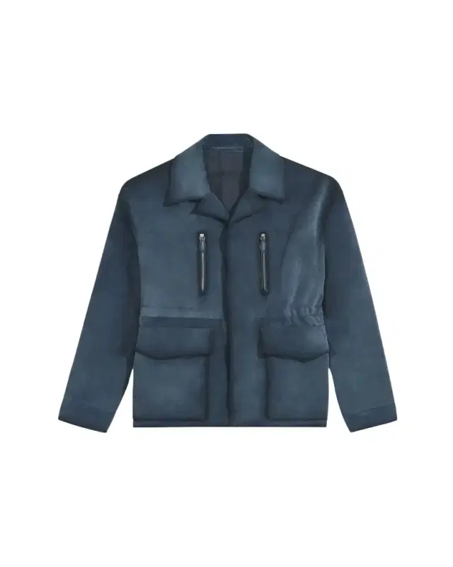 Men's Scritto-Undercollar Leather Jacket