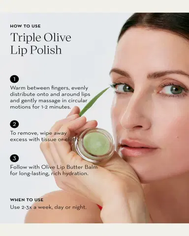 Furtuna Skin Triple Olive Lip Polish, 0.3 oz. | Thumbnail 5