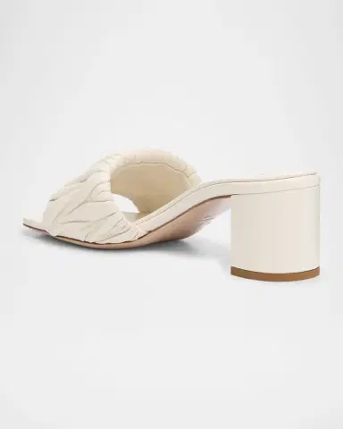 Miu Miu Quilted Leather Mule Sandals | Thumbnail 3 Miu Miu Quilted Leather Mule Sandals | Thumbnail 3