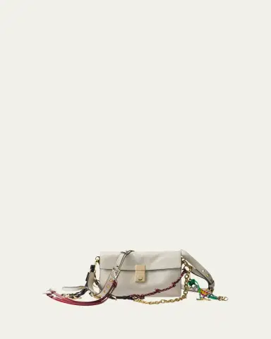 Prada Small Soft Sound Leather Shoulder Bag | Thumbnail 10