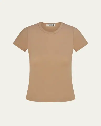 Eterne Fitted Crewneck Short-Sleeve T-Shirt | Thumbnail 4