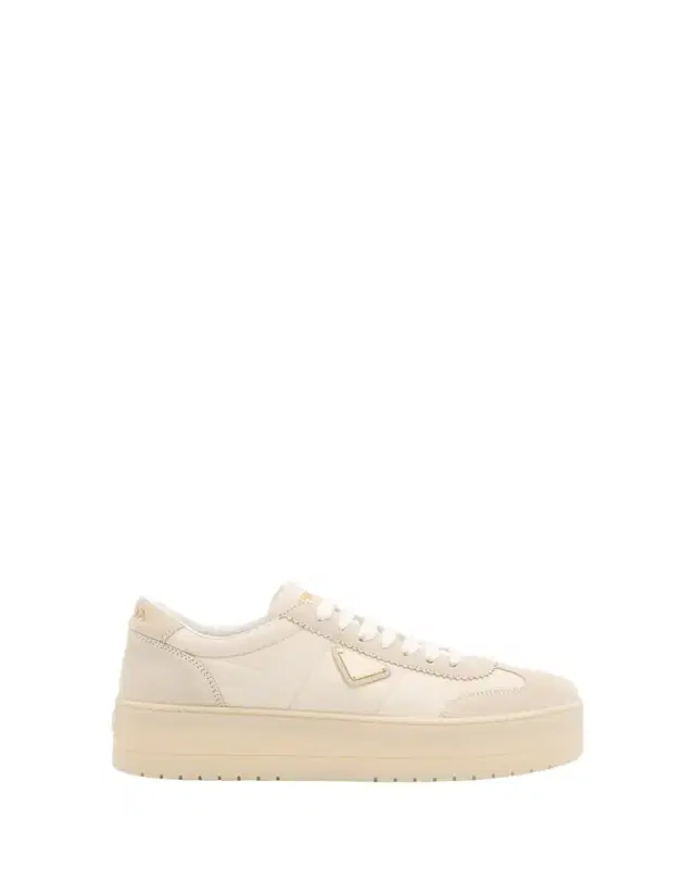 Downtown Nylon Suede Low-Top Sneakers