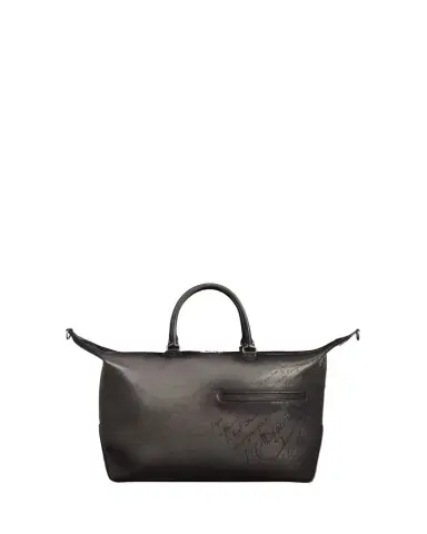 Berluti Men's Toujours Soft Scritto Leather Travel Bag | Thumbnail 1 Berluti Men's Toujours Soft Scritto Leather Travel Bag | Thumbnail 1