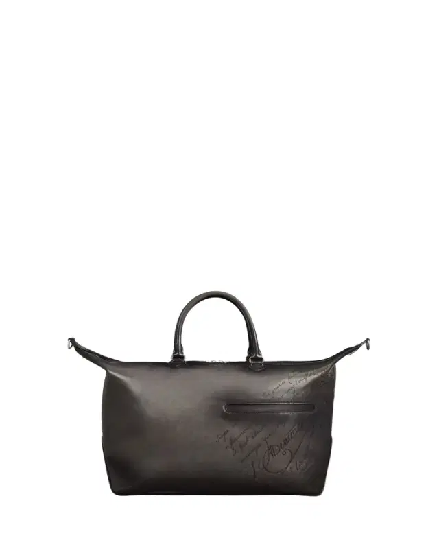 Men's Toujours Soft Scritto Leather Travel Bag Men's Toujours Soft Scritto Leather Travel Bag