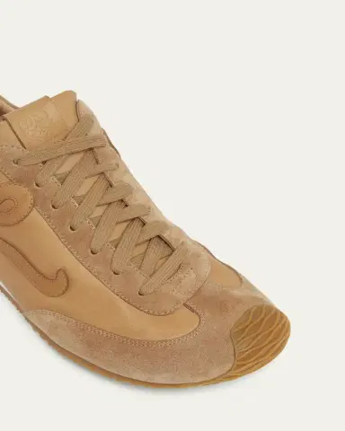Loewe Men's Ballet Runner 2.0 Leather and Suede Low-Top Sneakers | Thumbnail 5 Loewe Men's Ballet Runner 2.0 Leather and Suede Low-Top Sneakers | Thumbnail 5