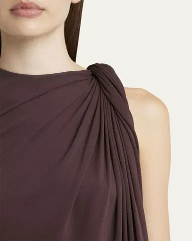 McQueen Twist Draped Jersey Top | Thumbnail 2