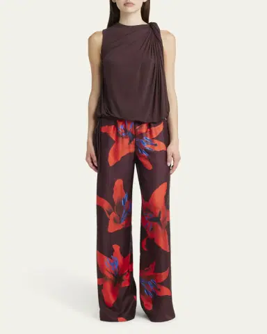 McQueen Twist Draped Jersey Top | Thumbnail 4