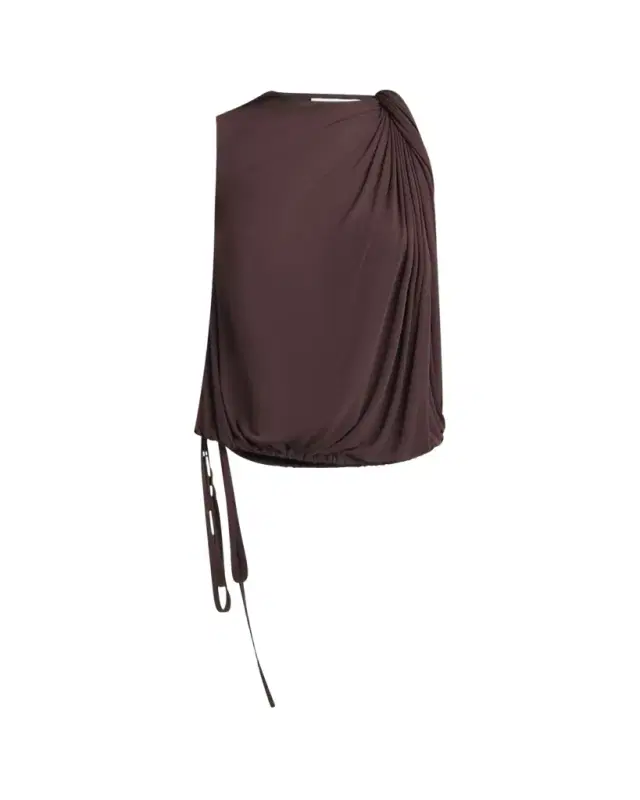 Twist Draped Jersey Top