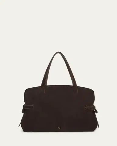 Anya Hindmarch Wilson Zip Suede Top-Handle Bag | Thumbnail 2 Anya Hindmarch Wilson Zip Suede Top-Handle Bag | Thumbnail 2