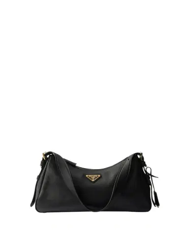 Prada Medium Aimee Zip Leather Shoulder Bag | Thumbnail 1 Prada Medium Aimee Zip Leather Shoulder Bag | Thumbnail 1