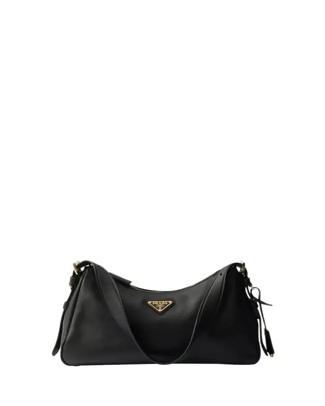 Medium Aimee Zip Leather Shoulder Bag