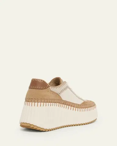 Chloé Nama Mixed Leather Platform Sneakers | Thumbnail 17