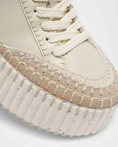 Chloé Nama Mixed Leather Platform Sneakers | Thumbnail 5