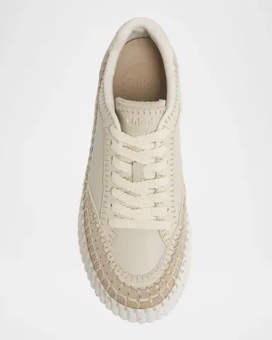 Chloé Nama Mixed Leather Platform Sneakers | Thumbnail 6