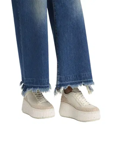 Chloé Nama Mixed Leather Platform Sneakers | Thumbnail 1
