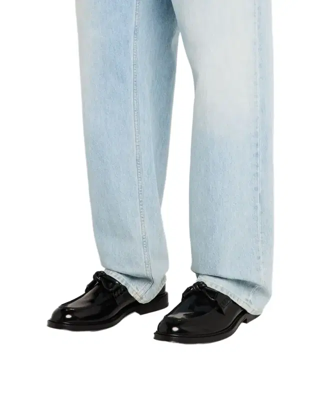 Men's Tie Brushed Calfskin Bit Loafers
