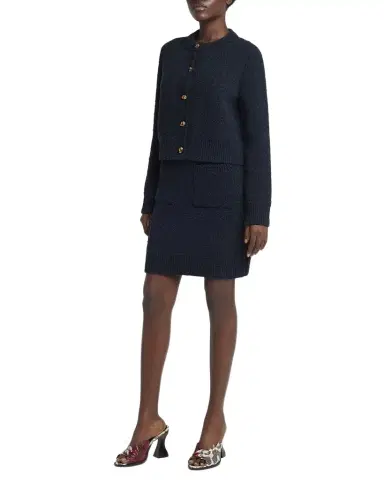 Bottega Veneta Front-Pockets Boucle Mini Skirt | Thumbnail 1 Bottega Veneta Front-Pockets Boucle Mini Skirt | Thumbnail 1