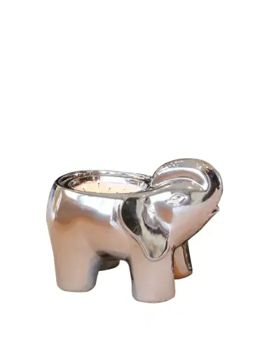 Thompson Ferrier Silvertone Grand Elephant Candle, 20 oz. | Thumbnail 1