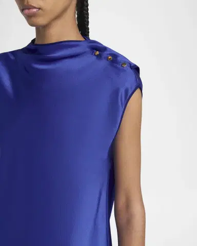 Giorgio Armani Double Silk Satin Blouse | Thumbnail 4 Giorgio Armani Double Silk Satin Blouse | Thumbnail 4