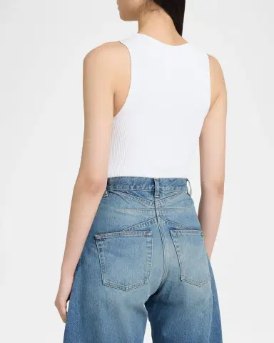 ALAÏA Sleeveless Tank Bodysuit | Thumbnail 2