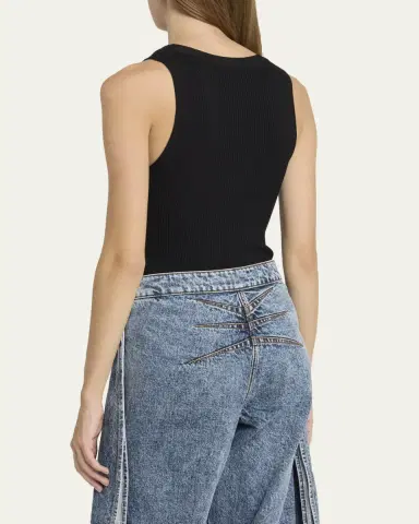 ALAÏA Sleeveless Tank Bodysuit | Thumbnail 12