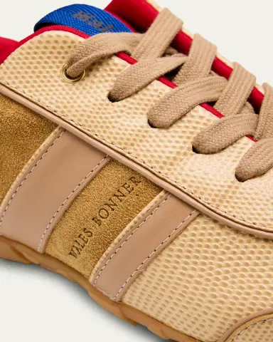 Wales Bonner Mixed Leather Low-Top Sneakers | Thumbnail 3 Wales Bonner Mixed Leather Low-Top Sneakers | Thumbnail 3