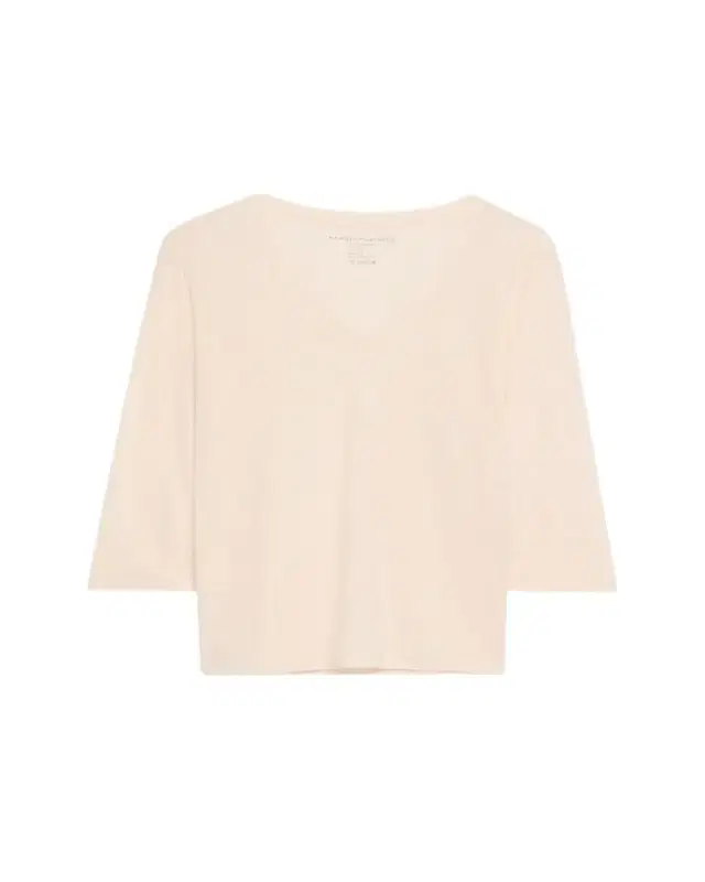V-Neck Stretch Linen Tee