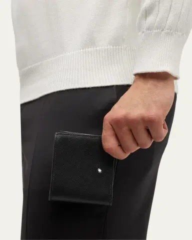 Montblanc Men's Saffiano Leather Sartorial Bifold Wallet | Thumbnail 2 Montblanc Men's Saffiano Leather Sartorial Bifold Wallet | Thumbnail 2
