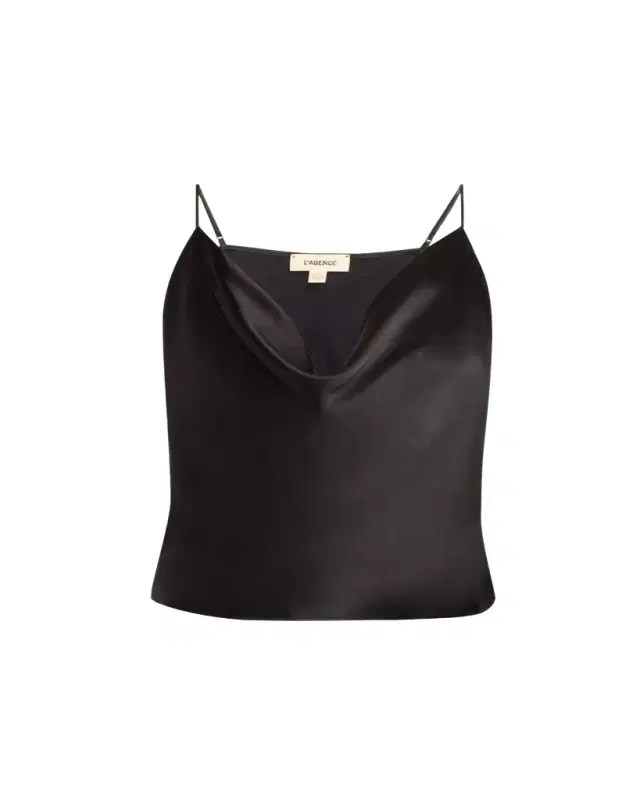 Calista Cowl-Neck Silk Camisole
