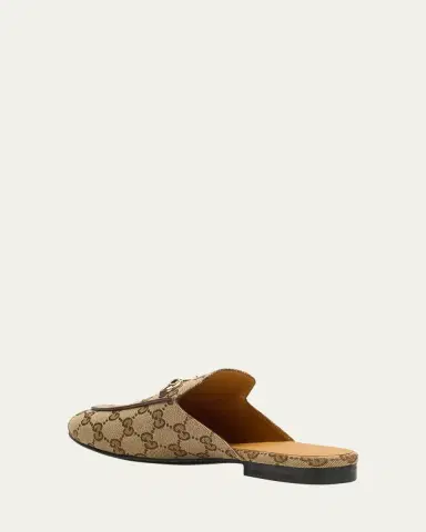 Gucci Princetown GG Canvas Bit Loafer Mules | Thumbnail 4