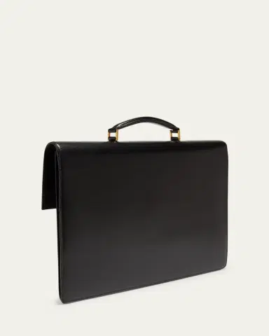 Saint Laurent Men's Smooth Leather Briefcase | Thumbnail 7