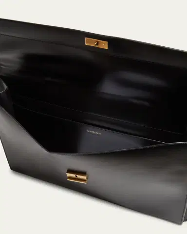 Saint Laurent Men's Smooth Leather Briefcase | Thumbnail 8