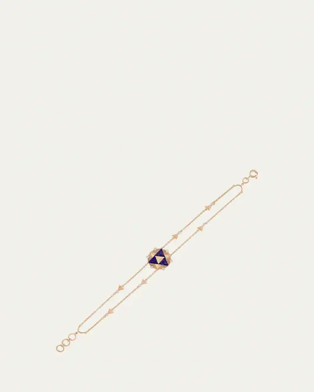 Gyan Jaipur Aravali Yantra Diamond and Lapis Bracelet