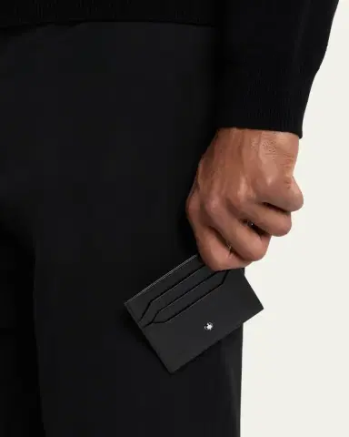 Montblanc Men's Meisterstuck Leather Card Holder | Thumbnail 2 Montblanc Men's Meisterstuck Leather Card Holder | Thumbnail 2
