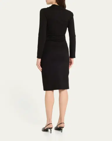 Giorgio Armani Asymmetric Long-Sleeve Jersey Dress | Thumbnail 7 Giorgio Armani Asymmetric Long-Sleeve Jersey Dress | Thumbnail 7