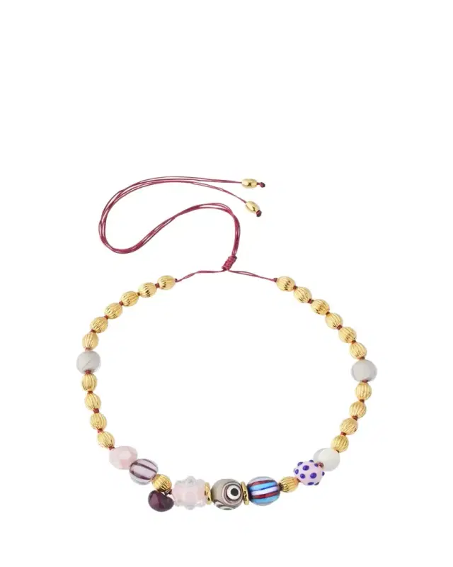 TOHUM Design Blown Glass Charm Necklace