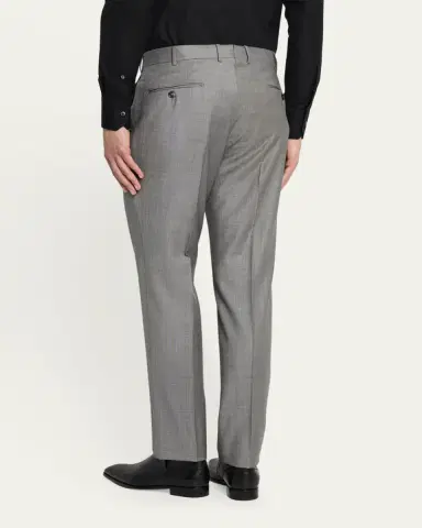 ZEGNA Men's Wool Sharkskin Trousers | Thumbnail 3 ZEGNA Men's Wool Sharkskin Trousers | Thumbnail 3