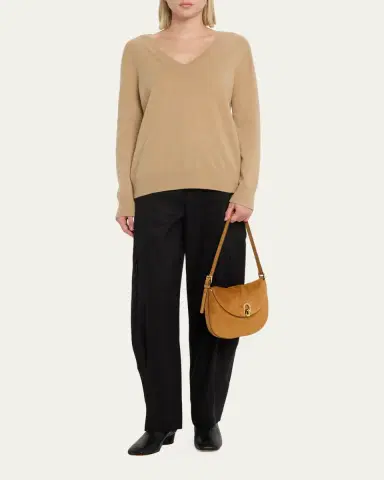 Savette The Tondo Suede Hobo Bag | Thumbnail 13