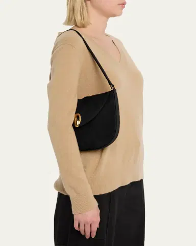 Savette The Tondo Suede Hobo Bag | Thumbnail 6
