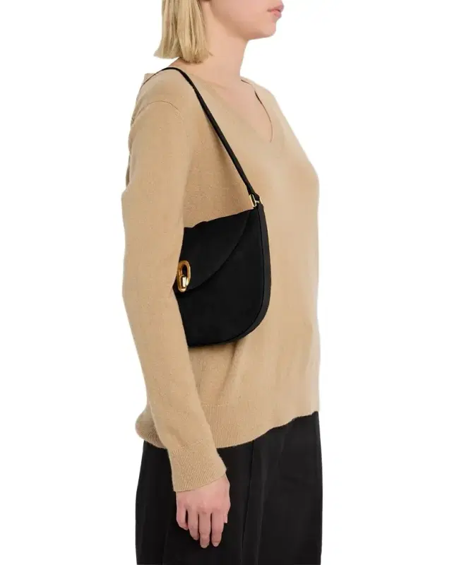 The Tondo Suede Hobo Bag