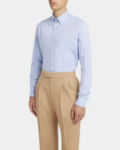 Valentino Garavani Men's VLogo Oxford Sport Shirt | Thumbnail 3