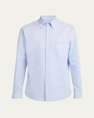 Valentino Garavani Men's VLogo Oxford Sport Shirt | Thumbnail 5