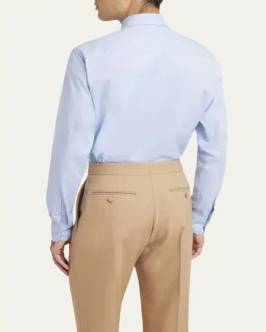 Valentino Garavani Men's VLogo Oxford Sport Shirt | Thumbnail 7