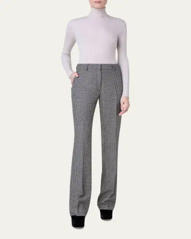 Akris Cashmere-Silk Fine Ribbed Knit Pullover | Thumbnail 6