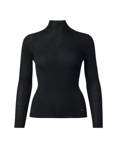 Akris Cashmere-Silk Fine Ribbed Knit Pullover | Thumbnail 1