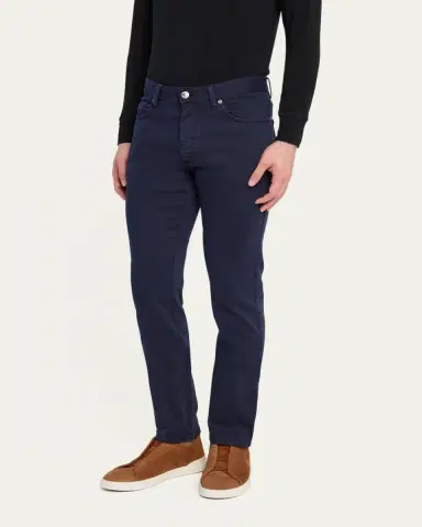 ZEGNA Men's Comfort Delave Five-Pocket Jeans | Thumbnail 5