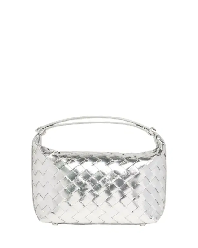Bottega Veneta Mini Wallace Metallic Leather Shoulder Bag
