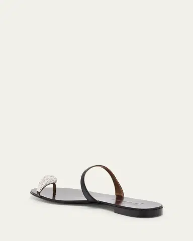 Giuseppe Zanotti Crystal Jewel Thin Strap Leather Sandals | Thumbnail 4 Giuseppe Zanotti Crystal Jewel Thin Strap Leather Sandals | Thumbnail 4